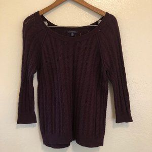 American Eagle Burgundy Knit Sweater